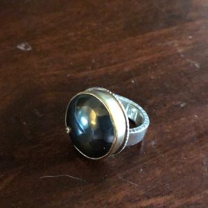 Jamie Joseph Hemitite Ring with diamond